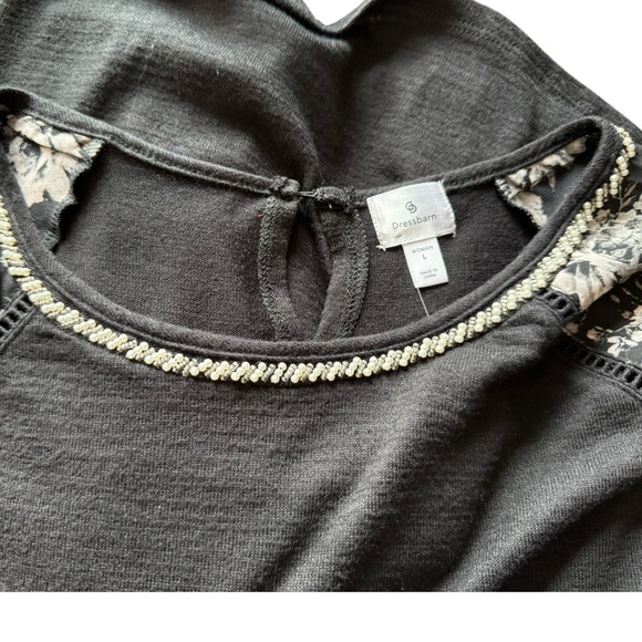 Dress Barn Lightweight Sweater with Polyester Floral Sleeves - NWT - Picture 3 of 5